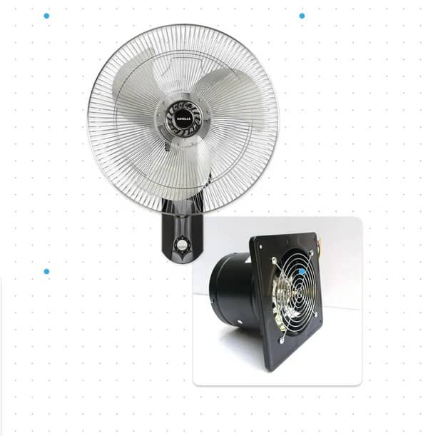 Havells 450 Mm V3 Wall Fan Silver And Black On EMI Bajaj Mall