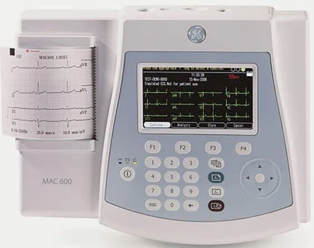 Ge Healthcare Portable Resting Ecg Machine White Mac On Emi