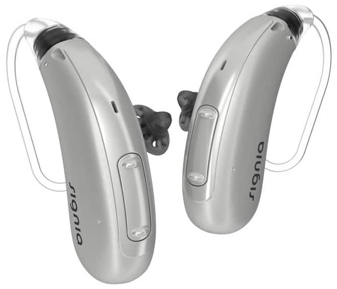 Signia Motion Charge Go SP 3X Behind The Ear BTE Hearing Aid Silver