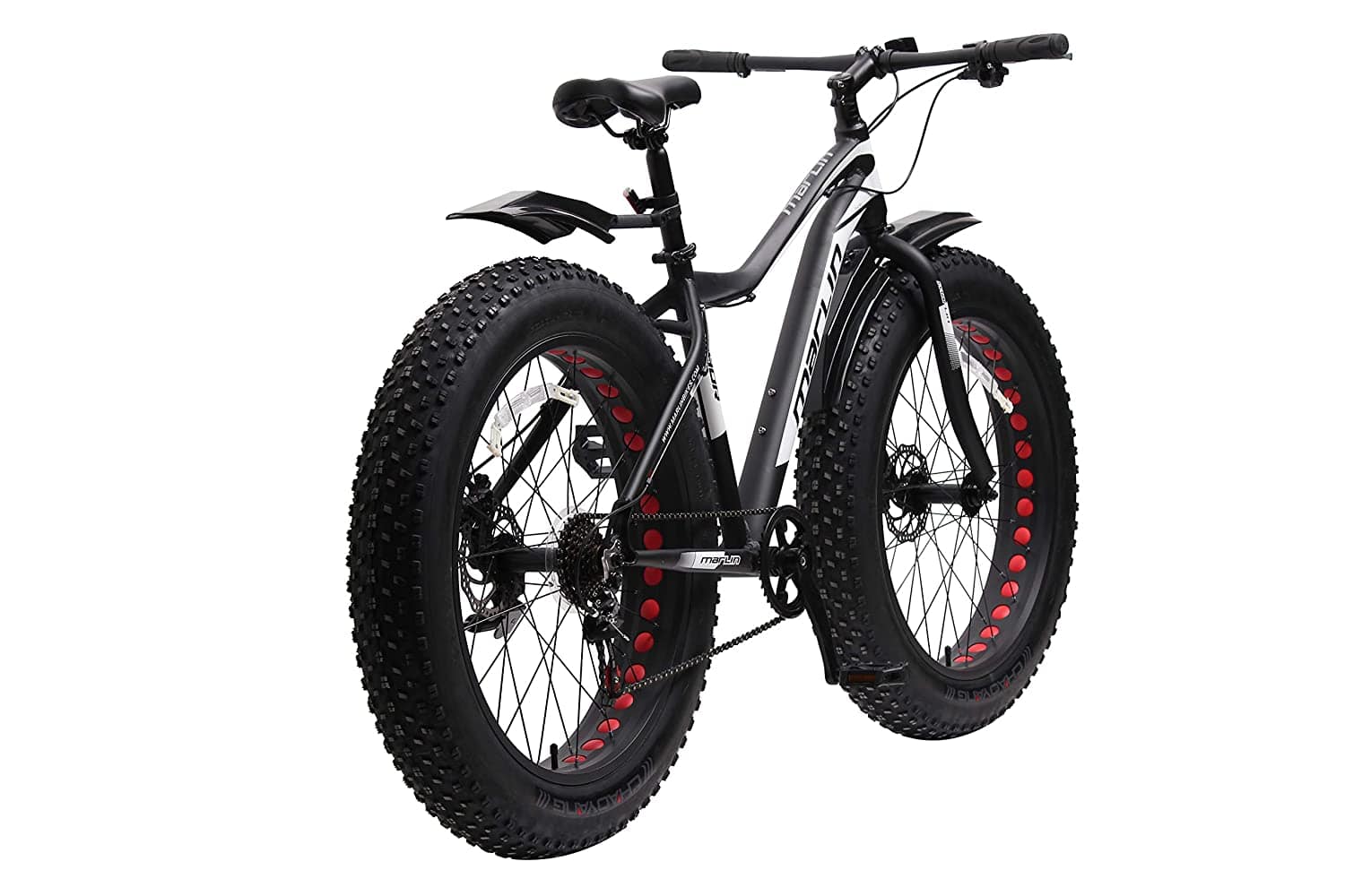 Marlin Bikes Marlin Thor Aluminum Alloy Fatbike Thor Blackwhite On