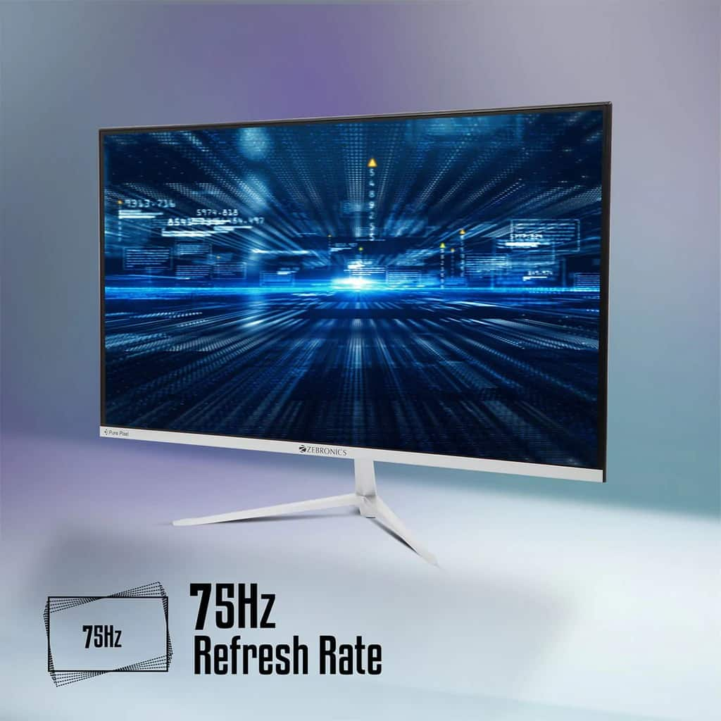 ZEBRONICS 19 Inch Full HD LED Monitor Black On EMI Bajaj Mall