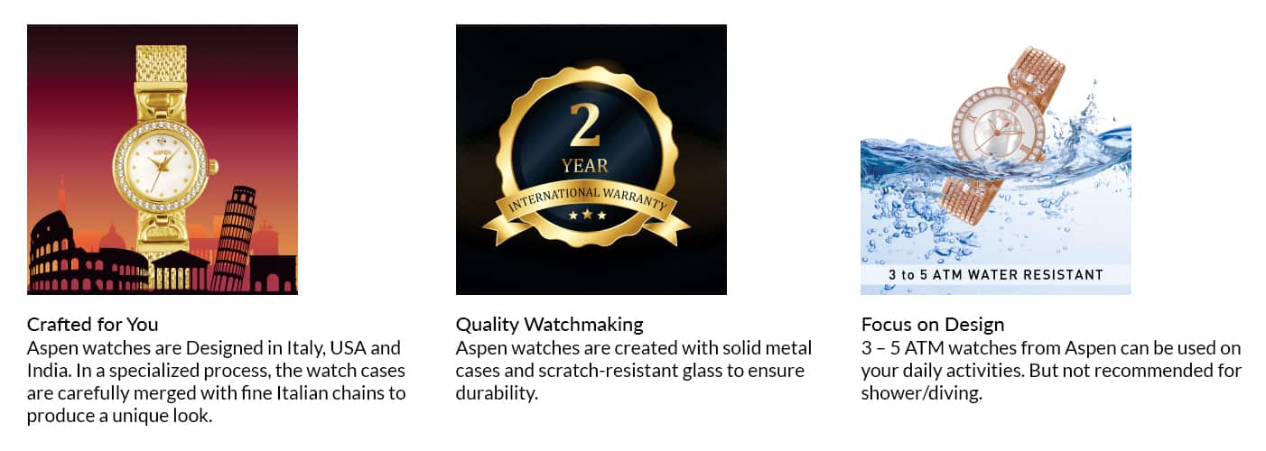 Aspen Quartz Two Tone Watch | Property Room