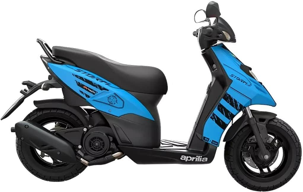 Aprilia Storm 125 Drum Blue on EMI Bajaj Mall