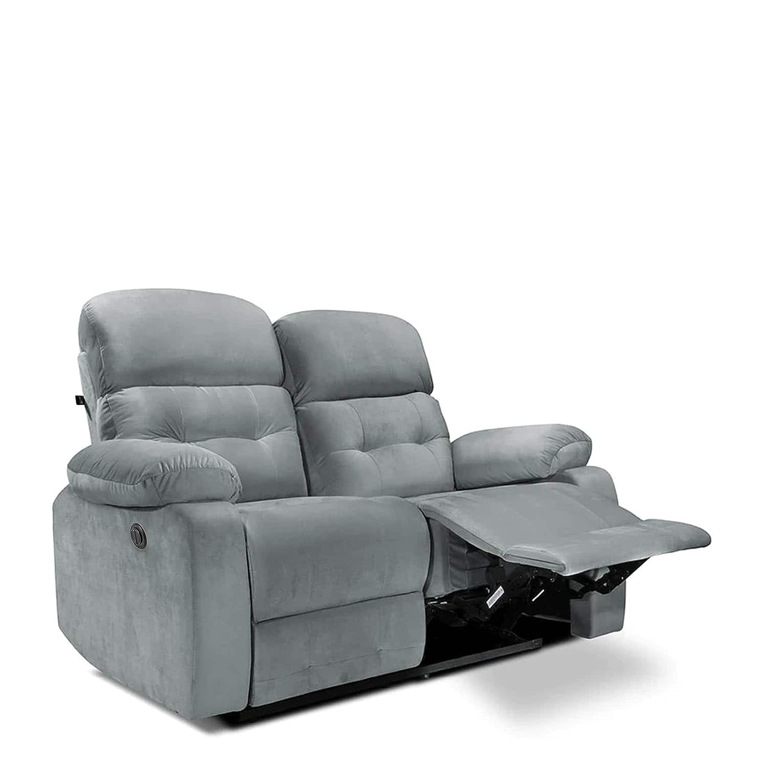 Little Nap Avion Two Seater Motorzied Recliner for Living Room (Grey ...