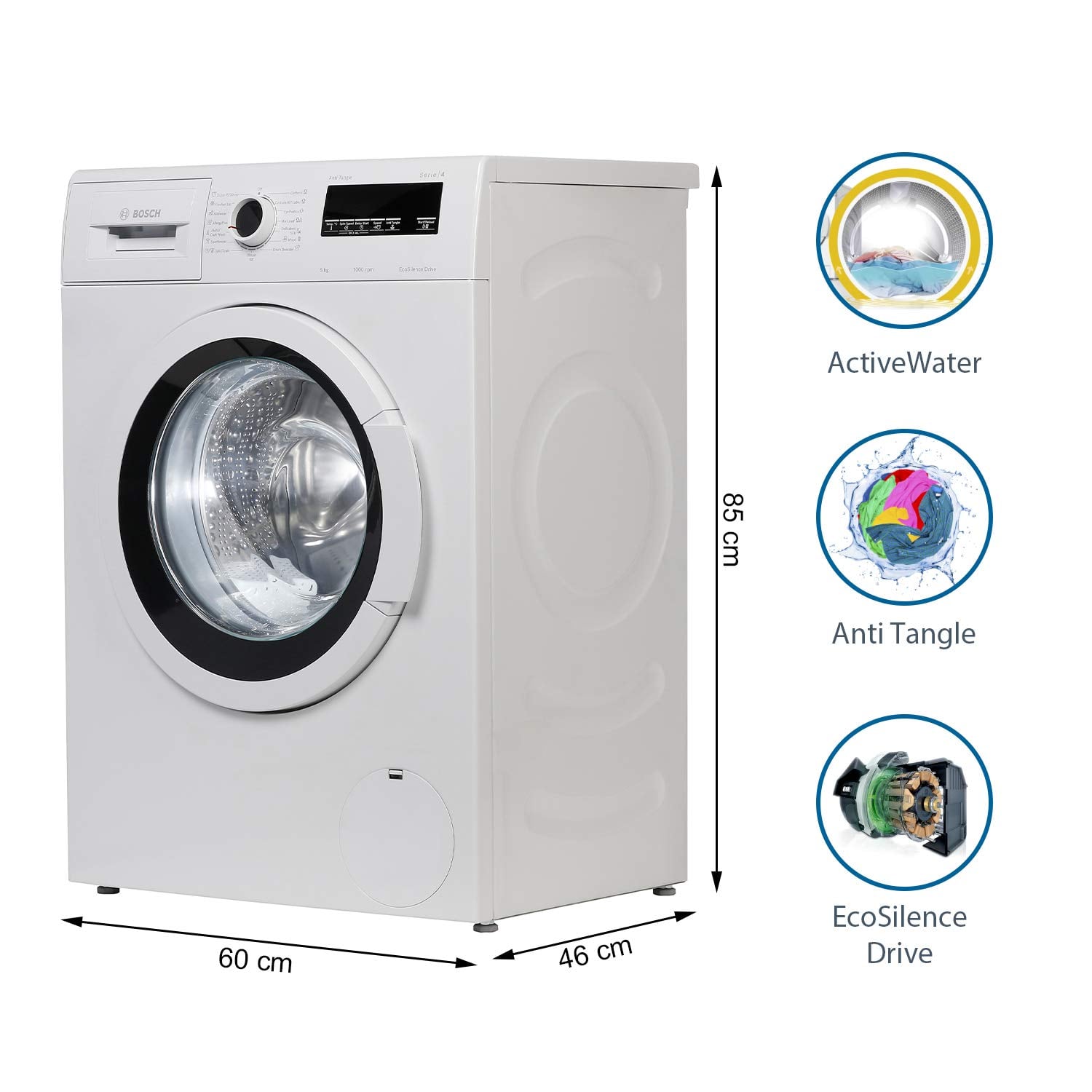 Buy Bosch 6 kg Fully Automatic Front Load Washing Machine White ...