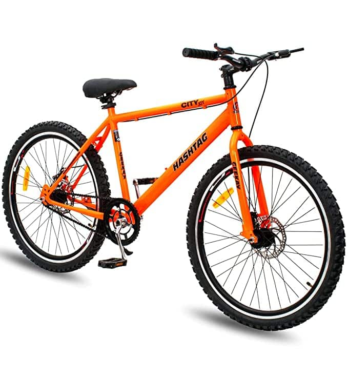 Geekay Hashtag 26T Single Speed Steel Frame Dual Disc Brake Withoutgear ...