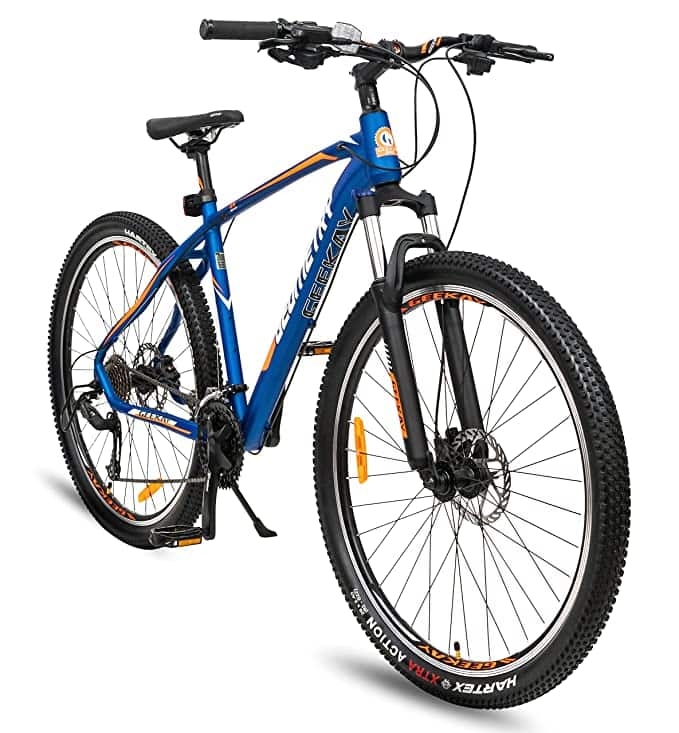 Geekay Geometry 27 Gear Alloy Frame 17 Inch Hydraulic Brakes Mountain ...