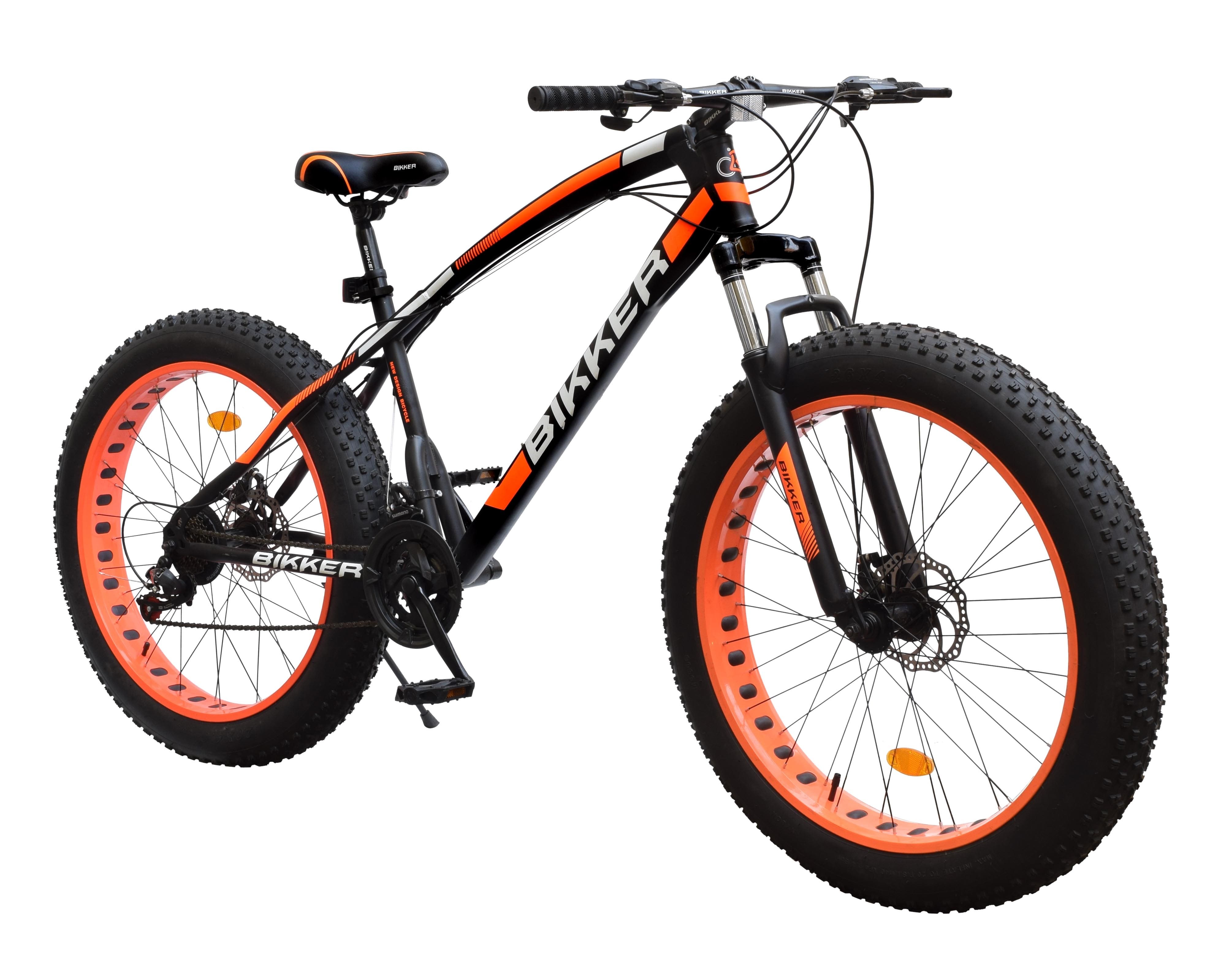 Black and best sale orange bike