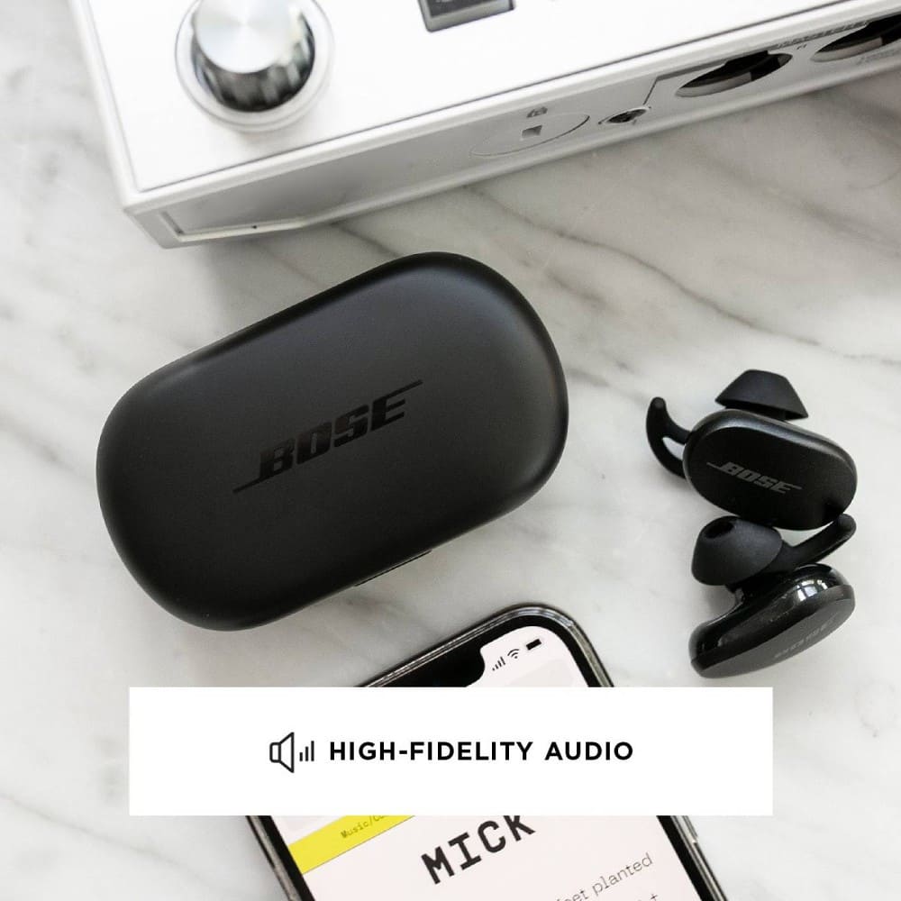 Bose True Wireless Bluetooth Earbuds Triple Black (QuietComfort Earbuds ...