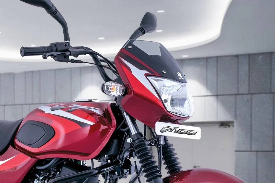 Bajaj CT 100 KS Gloss Flame Red with Bright Red Decals on EMI