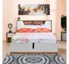 @home by Nilkamal Eternal Queen Bed With Hydraulic Storage (Teak)