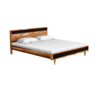 Godrej Cesar King Bed (Walnut, Sheesham)