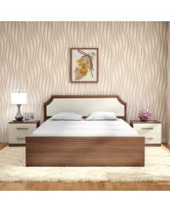 Godrej Morf N Chant Queen Size Bed (Pull-Out Storage, Brown)