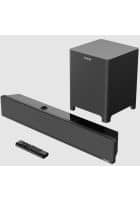 Croma CREH040SBA260101 400W Bluetooth Soundbar with Remote (Acoustic Sound, 2.1 Channel, Black)