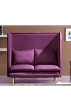 Apka Interior 2 Seater Loveseat Sofa Purple