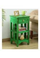 Apka Interior Amory End Table in Rustic Green