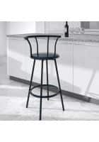 Apka Interior Anthrax Metal Modern Bar Stool (Black)