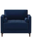 Apka Interior Arm Chair With Cushion (Blue)