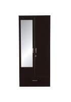 Apka Interior Delco Double Door Wardrobe (Dark Brown)