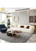 Apka Interior Luxury 5 Seater Leather Sofa