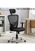 Apka Interior Net j High Back Office Chair (Black)