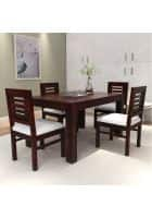 Apka Interior Oak Finish Dining Table Set (4 Seater)