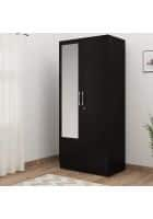 Apka Interior Orlando Double Door Engineered Wood Wardrobe (Dark Brown)