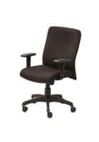 Apka Interior Revolving Chair with Arm central Tilt Synchronic Office Chair (Black)