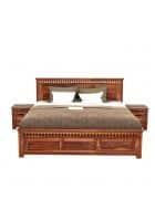 Apka Interior Sheesham Wood Queen Size Bed