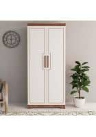 Apka Interior Stylaso Double Door Wardrobe (Wenge And White)