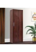 Apka Interior Sugi Single Door Multi-Storage Wardrobe in Engineered Wood (Walnut)