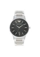 Emporio Armani Analog Black Dial Mens Watch Silver (AR11181)