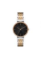 Armani Exchange Ax5911 Analog Watch For Women, Silver + Rose Gold