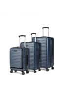 Assembly Stark Hardside Set of 3 Unisex Blue Trolley Luggage