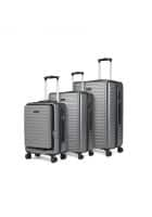 Assembly Stark Hardside Set of 3 Unisex Grey Trolley Luggage