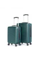 Assembly Starklite Polycarbonate Hardside 20 & 24 inch Set of 2 Unisex Green Trolley Luggage