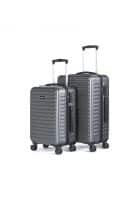 Assembly Starklite Polycarbonate Hardside 20 & 24 inch Set of 2 Unisex Grey Trolley Luggage