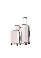 Assembly Starklite Polycarbonate Hardside 20 & 28 inch Set of 2 Unisex Ivory Trolley Luggage