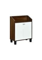 @home by Nilkamal Aze Engineered Wood Shoe Cabinet (Walnut and White)