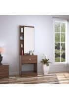 @home by Nilkamal Bergen Dresser With Mirror (Classic Walnut)