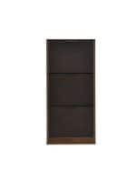 @home by Nilkamal Florine 3 Tier Engineered Wood Shoe Cabinet (Walnut and Wenge)