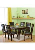 @home by Nilkamal Larissa Six Seater Dining Set (Cappucino)