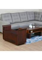 @home by Nilkamal Rio Solid Wood Bench with Storage (Country Light)