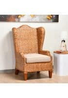 @home by Nilkamal Tigris Wingback Chair (Brown)