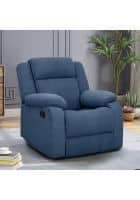 Duroflex Avalon Fabric Single Seater Recliner (Twilight Blue)