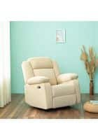 Duroflex Avalon E - Motorized Electric Powered Single Seater Fabric Recliner with USB Port (Beige)