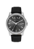 Armani Exchange Grey Dial Leather Analog Watch for Men (AX1735)