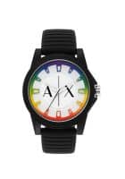 Armani Exchange White Dial Silicon Analog Watch for Men (AX2531)