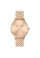 Armani Exchange Rose Gold Dial Stainless Steel Analog Watch for Women (AX5581)