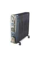 Bajaj Majesty RH 11F Plus Oil Filled Radiator With Fan Room heater (Black and Golden)